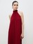 Halter Yaka Saten Elbise 2