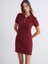 Polo Yaka Dokulu Triko Mini Elbise 2