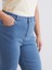 Büyük Beden Straight Fit Kadın Jean Pantolon 4