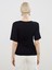 Bisiklet Yaka Büzgülü Kadın Tişört 4