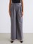Geniş Paça Pileli Kadın Pantolon 3