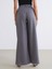 Geniş Paça Pileli Kadın Pantolon 7