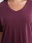 Büyük Beden V Yaka Modal Karışımlı Kadın Tişört 3