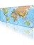 Dünya Haritası Görünümülü Oyun Gaming Klavye Mouse Pad Kaymaz Taban Kenarları Dikişli Masa Matı 70X30 cm 2