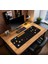 Pac-Man Görünümülü Oyun Gaming Klavye Mouse Pad Kaymaz Taban Kenarları Dikişli Masa Matı 70X30 cm 1