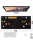 Pac-Man Görünümülü Oyun Gaming Klavye Mouse Pad Kaymaz Taban Kenarları Dikişli Masa Matı 70X30 cm 2
