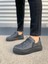 JY502 Bold Bağcıklı Cilt Erkek Günlük Sneaker Ayakkabı Cst - Siyah 2