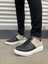 JY151 Boost Bağcıklı Cilt Süet Erkek Günlük Sneaker Ayakkabı Csbt - Siyah/gri 2