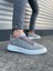 JY204 Flex Bağcıklı Keten Kumaş Erkek Günlük Sneaker Ayakkabı Kbt - Gri 1