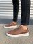 JY0535 Prime Bağcıklı Cilt Erkek Günlük Sneaker Ayakkabı Cbt - Taba 2