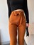 Mtxdpn Kendinden Kemerli Triko Pantolon Camel (Beden: Standart) 2