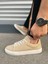 JY122 Mode Bağcıklı Süet Erkek Günlük Sneaker Ayakkabı Sbt - Bej 3