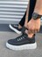 JY010 Cloud Bağcıklı Cilt Erkek Günlük Sneaker Ayakkabı Cbt - Siyah 3
