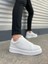 JY007 Alba Bağcıksız Cilt Erkek Günlük Sneaker Ayakkabı Cbt Beyaz 1