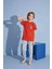 Erkek Çocuk T-Shirt Uzun Alt Penye Süprem Bisiklet Yaka Orta Kalın Pijama TAKIMI-3928 5