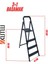 3+1 Basamaklı Katlanır Sac Merdiven – Dayanıklı Çelik Gövde, Kaymaz Basamaklı, Ev ve Ofis Kullanımına Uygun 1