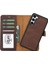 Samsung Galaxy S23 Plus Uyumlu Deri Cüzdanlı Kılıf G2 Kahve 1