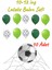 10-12 Inç Futbol Topu Açık ve Koyu Yeşil Balon 10 Adet 1