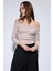 Bej Açık Omuz Detaylı Top 3