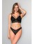Siyah Bralet Sütyen Slip Külot Takım 1