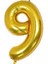Rakam Balon Folyo 40'' Gold 9 1