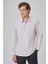 Erkek Gri Slim Fit Sert Yaka Gömlek 1