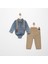 Jeans Gömlek Gabardin Pantolon Erkek Bebek Takımı M00774 5