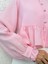 Eteği ve Kolu Fırfırlı Taşlı Düğmeli Modal Kumaş Gömlek -Pembe 3