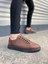 JY0535 Prime Bağcıklı Cilt Erkek Günlük Sneaker Ayakkabı Cst - Taba 1