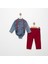 Jeans Gömlek Gabardin Pantolon Erkek Bebek Takımı M00774 5