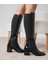 Junita Siyah Kadın Topuklu Çizme 2
