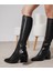 Junita Siyah Kadın Topuklu Çizme 3