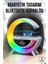 Bfs Bluetooth Hoparlör Dijital Göstergeli Wireless Şarj Rgb Işıklı 2