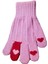 Kız Çocuk Örme Eldiven Pembe Kalp Desenli 6-12 Yaş 8