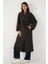 Oversize Fit Kruvaze Yaka Kuşaklı Astarlıtrençkot Bayan Trençkot 6839617 2
