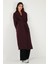 Oversize Fit Kruvaze Yaka Kuşaklı Astarlıtrençkot Bayan Trençkot 6839617 2