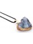 Mavi Kristal Mineral Doğaltaş Kalp Tasarım Bayan Kolye 1