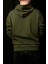 Erkek Kol Dikiş Detaylı Rahat Kesim Kapüşonlu Sweatshirt 4