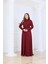 Lina Abiye Elbise Bordo ELB80 2