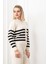 Perla Çizgili Yuvarlak Yaka Triko Takım 184 1