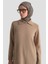 Polo Yaka Triko Tunik 25KD7003 Camel 3