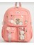 Kore Tarzı Okul Çantası Aksesuarlı Kız Çocuk ve Erkek Çocuk Sırt Çantası Pudra 1