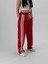 Kadın Şeritli Kırmızı Baggy Pantolon COC1080 3