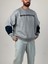 Oversize Gri New York Erkek Triko Sweat COC1042 1