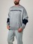 Oversize Gri New York Erkek Triko Sweat COC1042 3