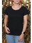 Kadın Sıfır Yaka Penye Terletmeyen Tshirt 1