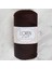 Loren Polyester Soft Macrame Koyu Kahverengi El Örgü Ipi - LM034 - 34440 1