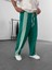 Şeritli Yeşil Erkek Baggy Pantolon COC1063 1