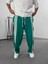 Şeritli Yeşil Erkek Baggy Pantolon COC1063 2