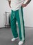 Şeritli Yeşil Erkek Baggy Pantolon COC1063 3